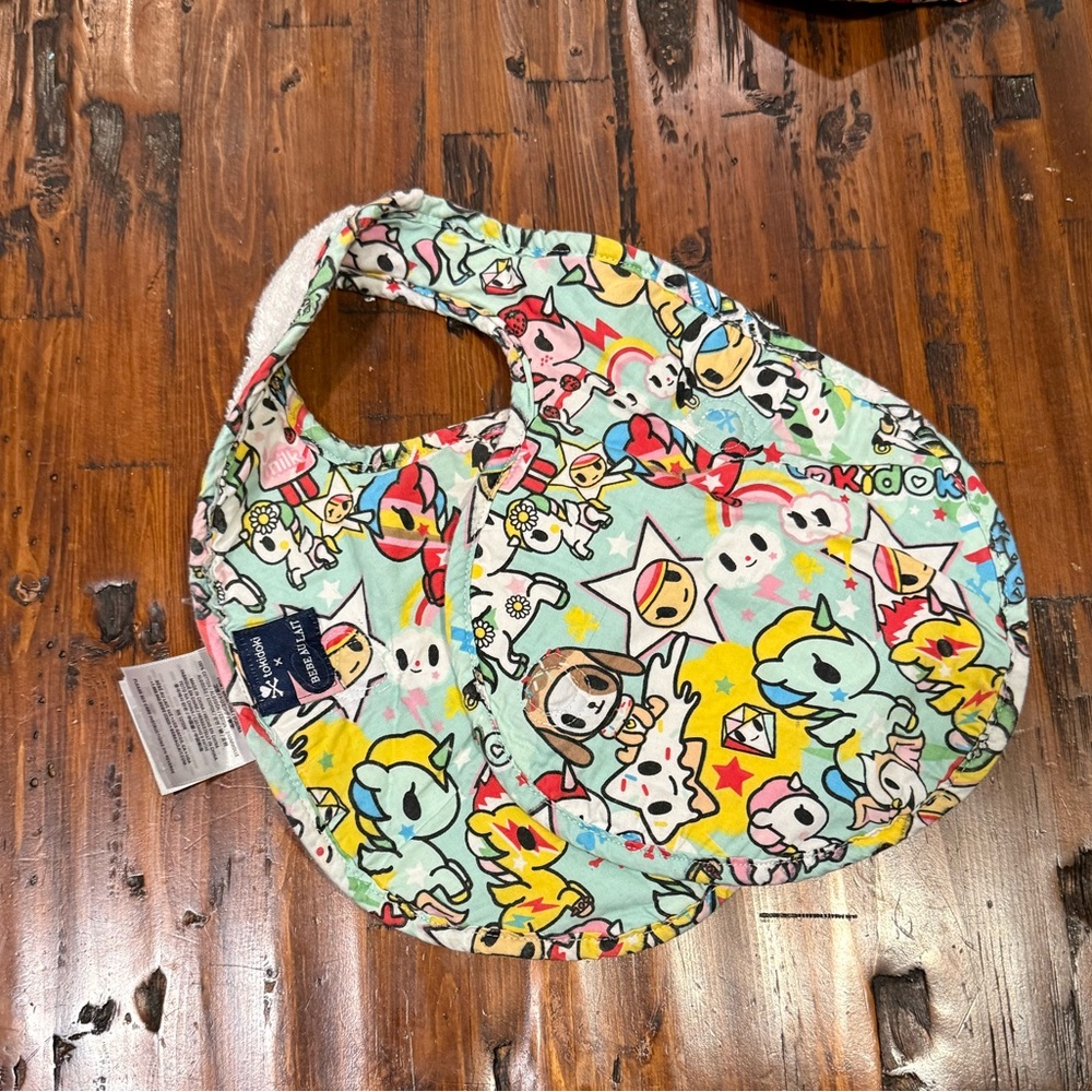 Tokidoki | Baby Bib Set | 2 jujube, 1 Bebe Au Lait 
Machine Washable
EUC - Picture 2 of 6
